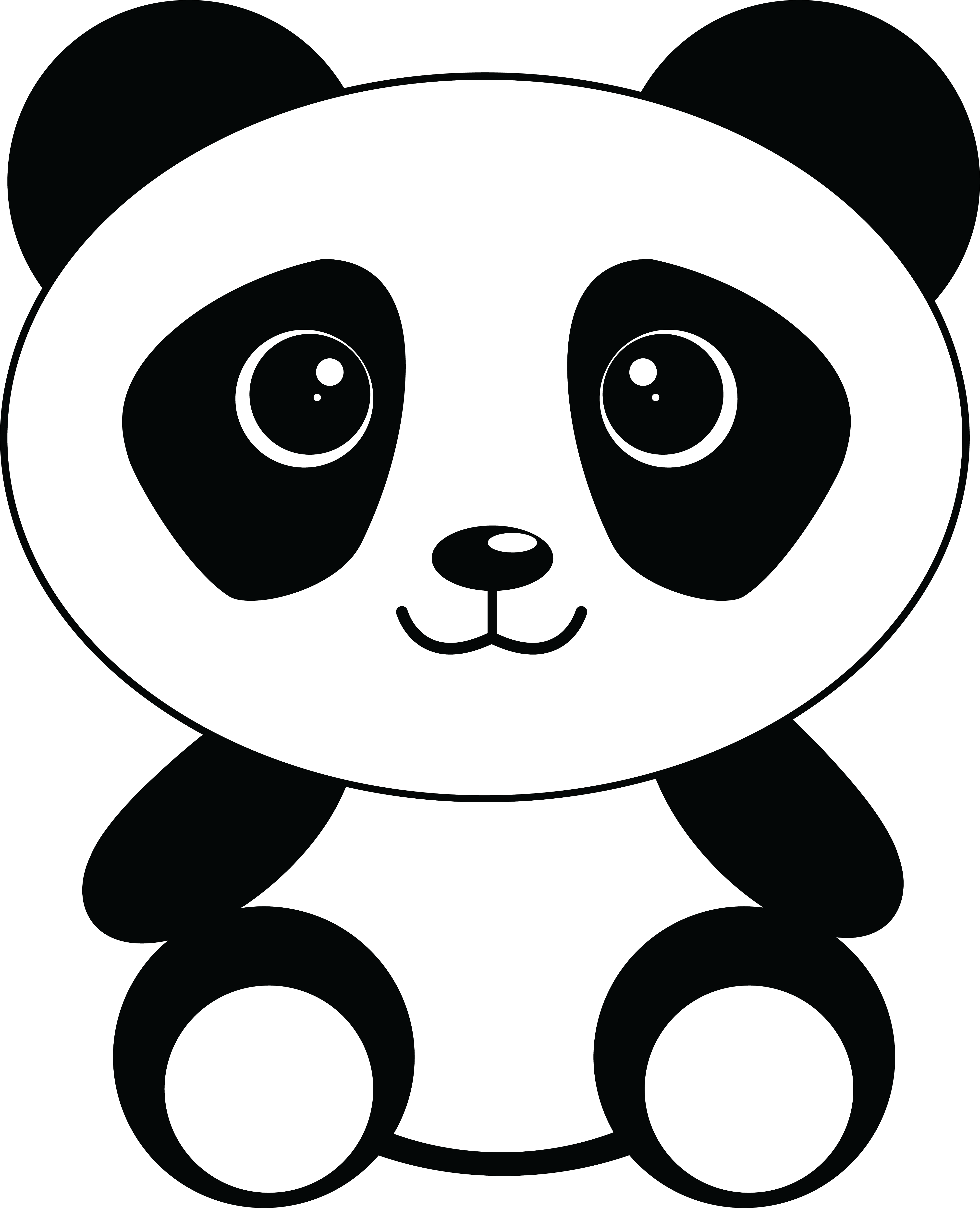 clipart panda cute cartoon