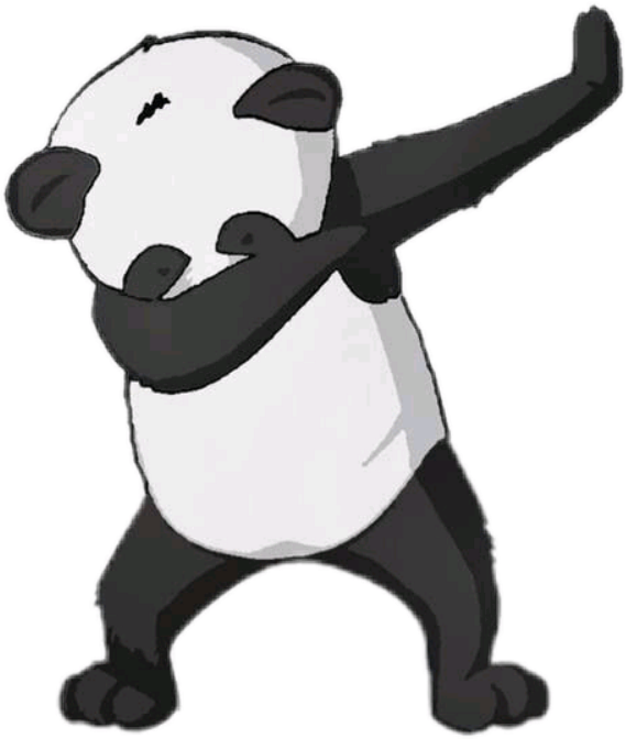 clipart panda dabbing