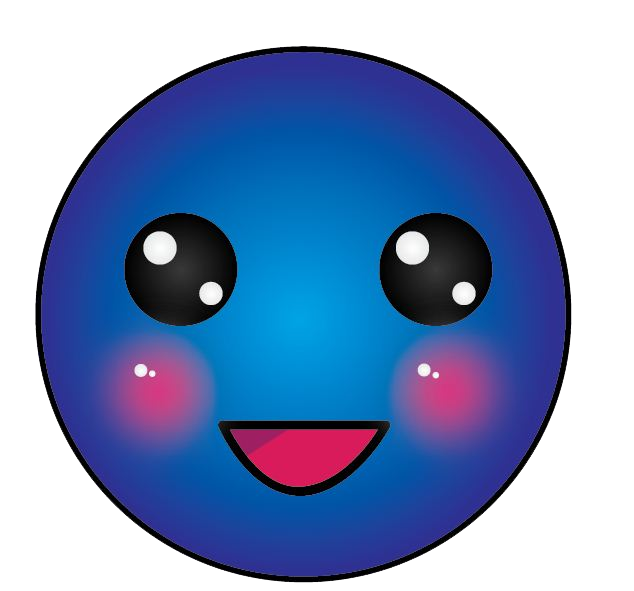 Writer clipart emoji. Blue smiley face png
