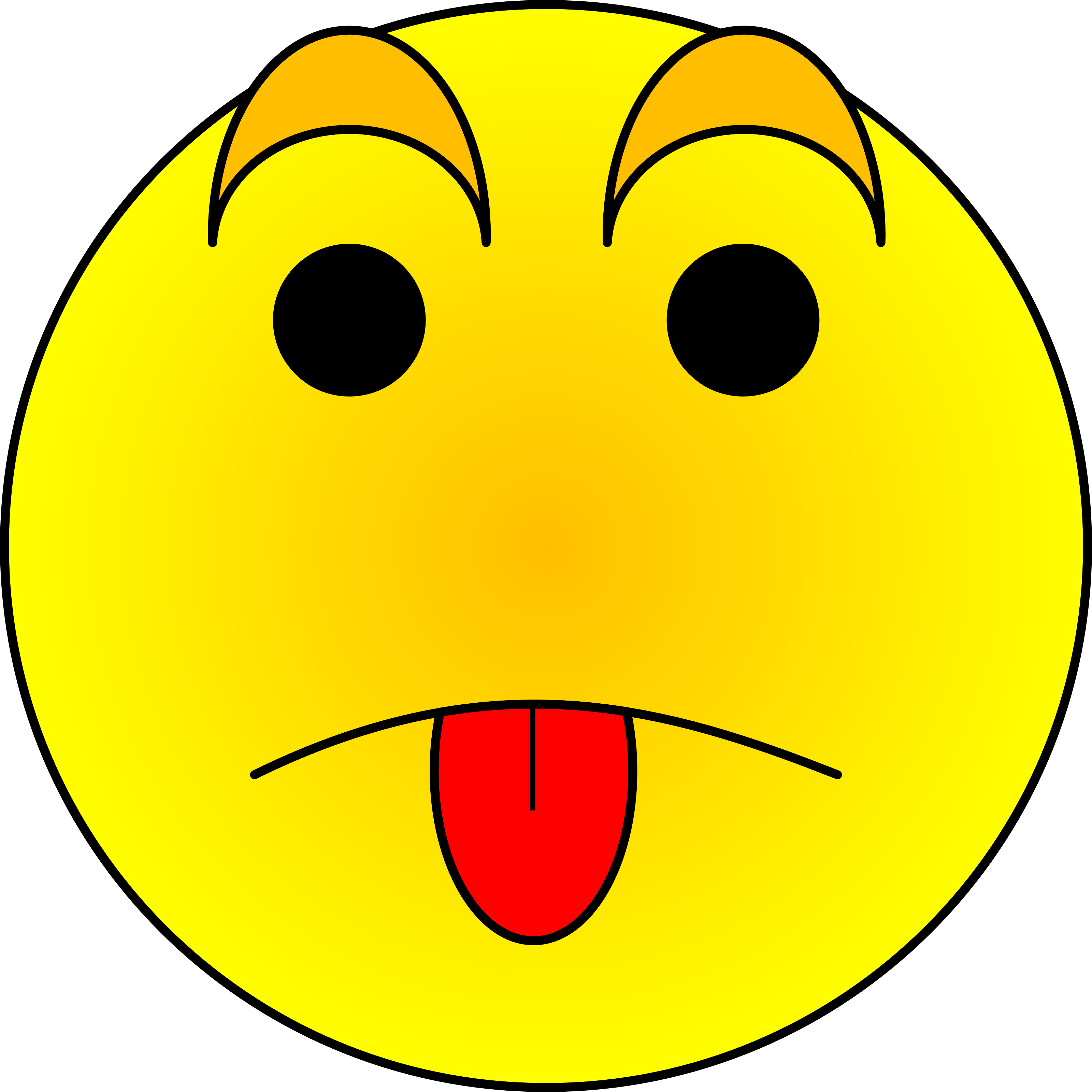 smiley clipart thinking