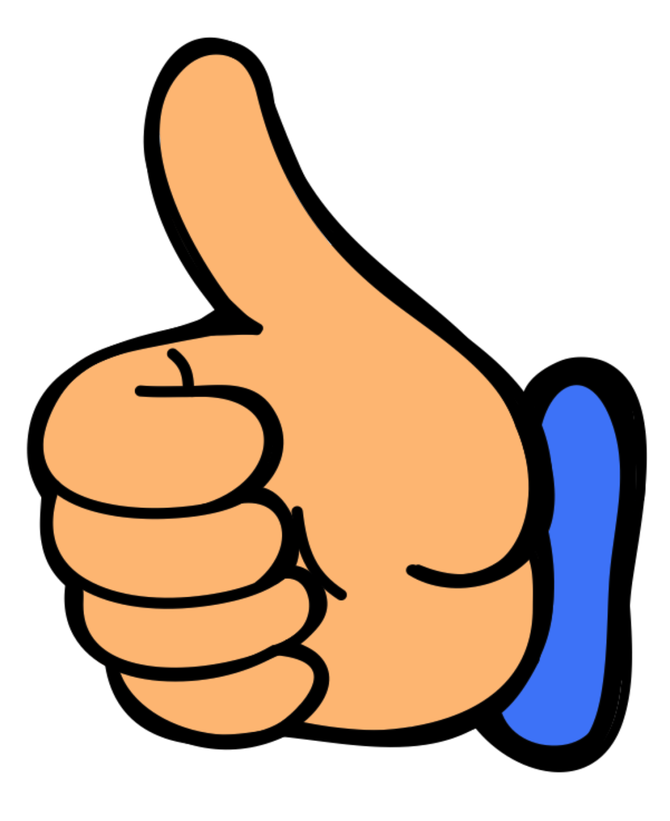 clipart skeleton thumbs up