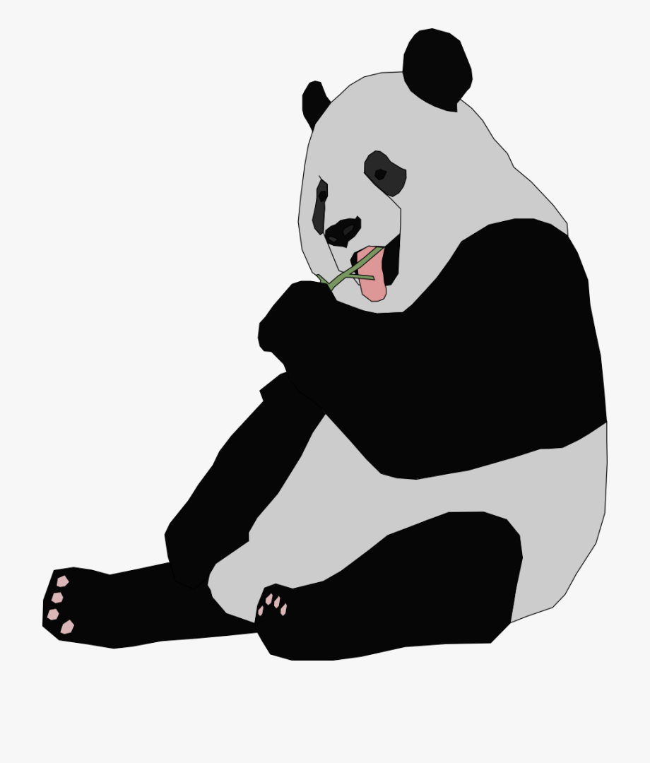 Clip art transparent cartoon. Panda clipart giant panda