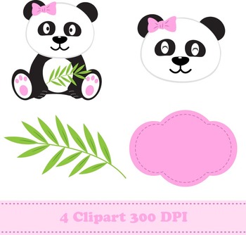 clipart panda girl panda