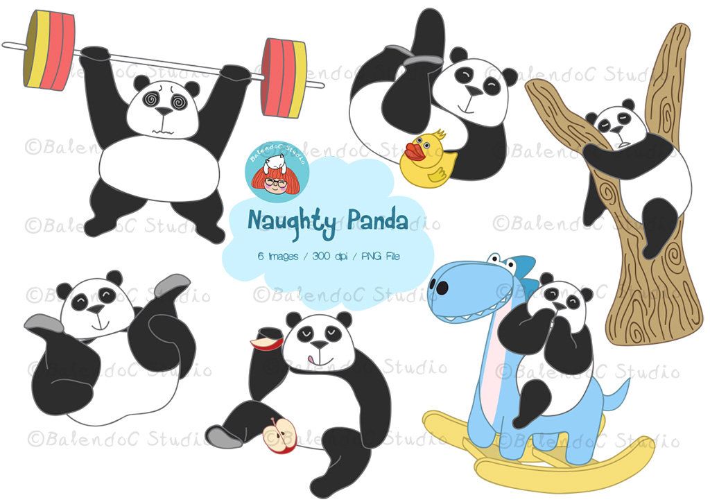 clipart panda illustrator