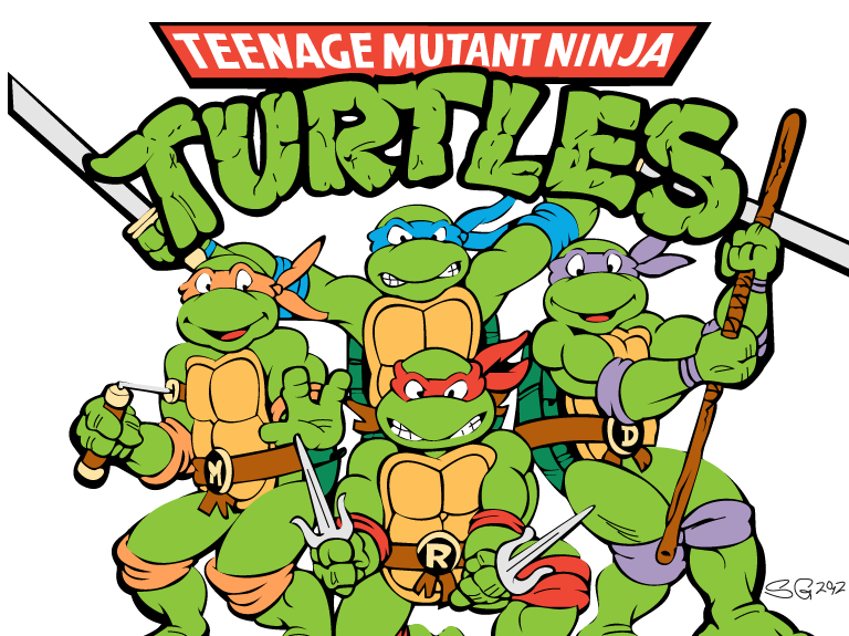 Pizza party panda free. Shell clipart teenage mutant ninja turtles