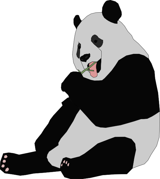 panda clipart realistic cartoon