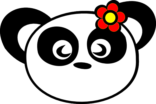 Free images . Clipart panda panda head