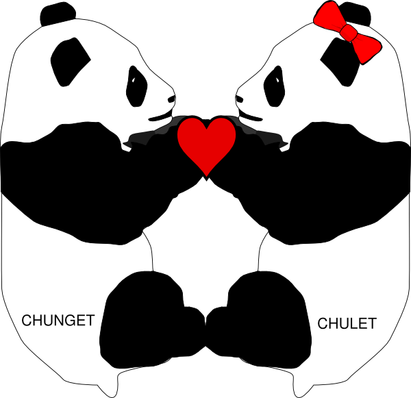 Clip art at clker. Panda clipart panda love