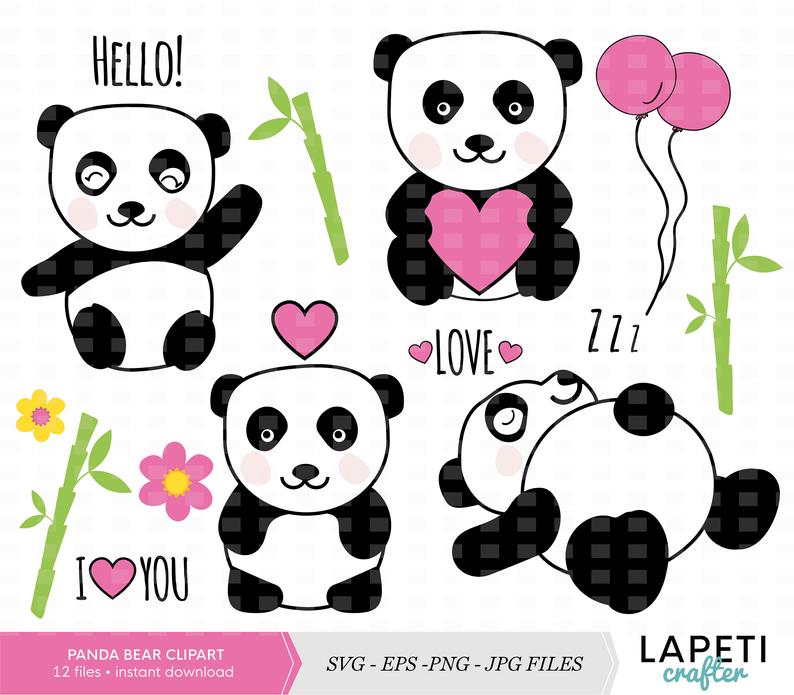 clipart panda printable