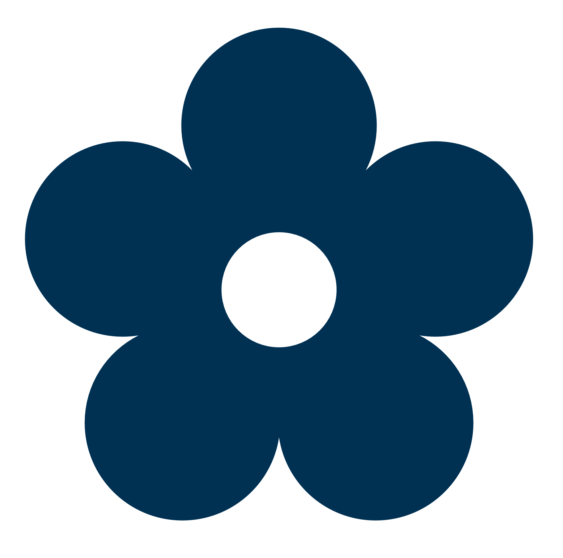 Blue flower and in. Clipart pencil simple