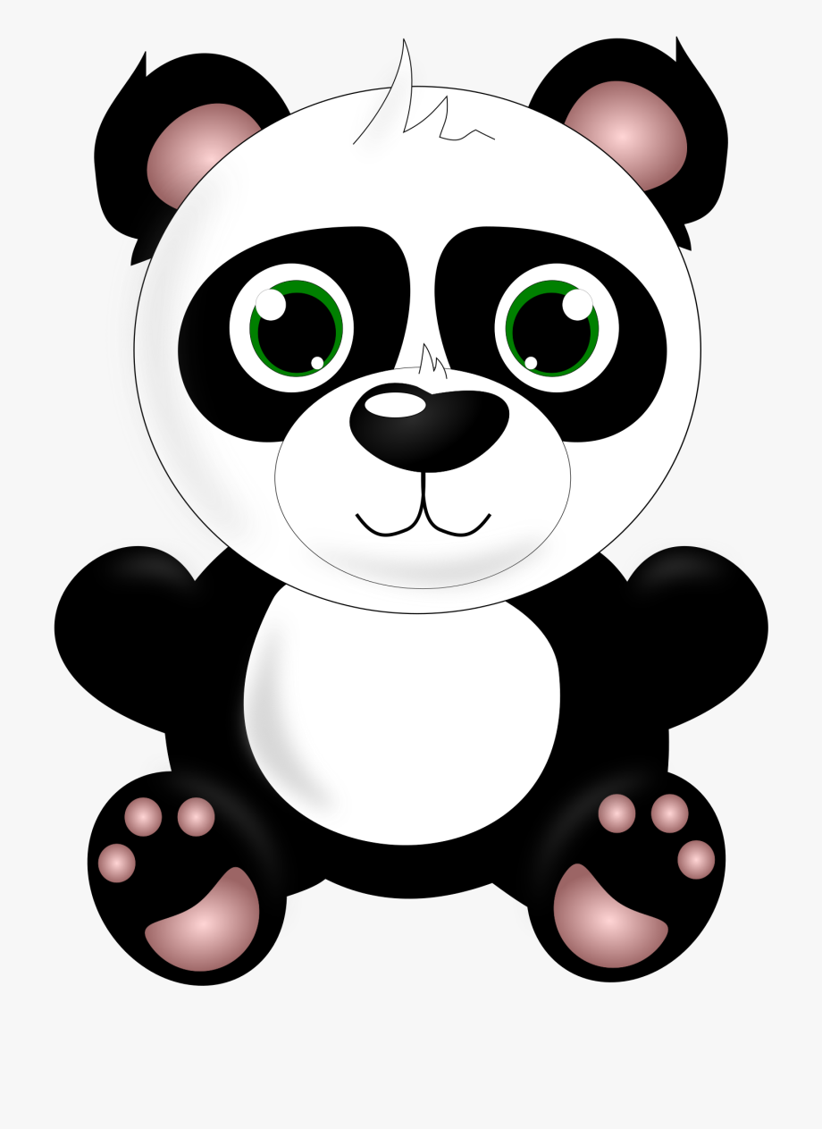 Clipart panda stuffed. Clip art bears bear