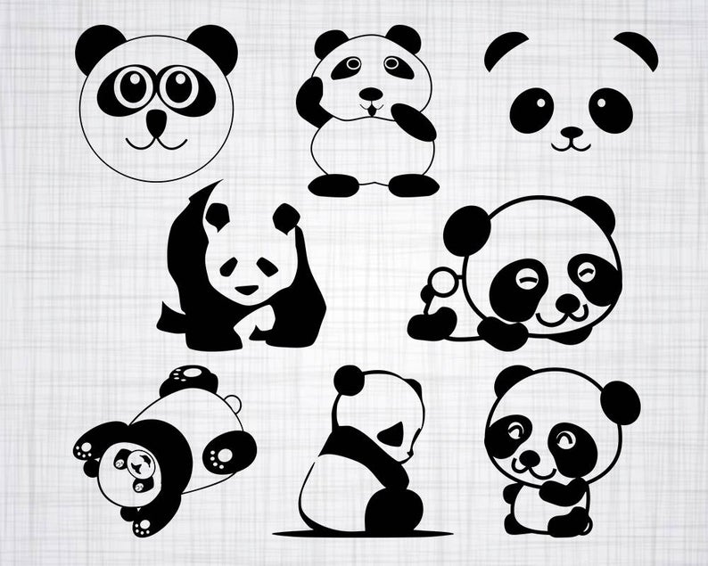 panda clipart file