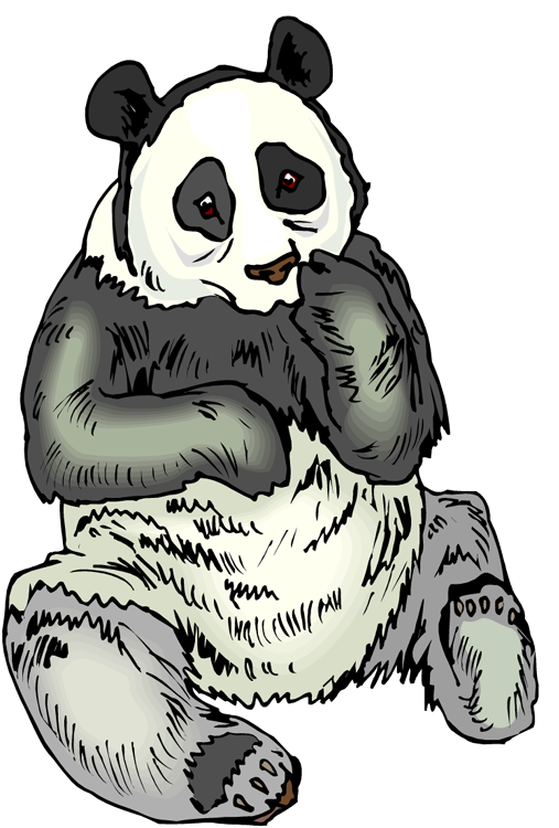 clipart panda terrestrial animal