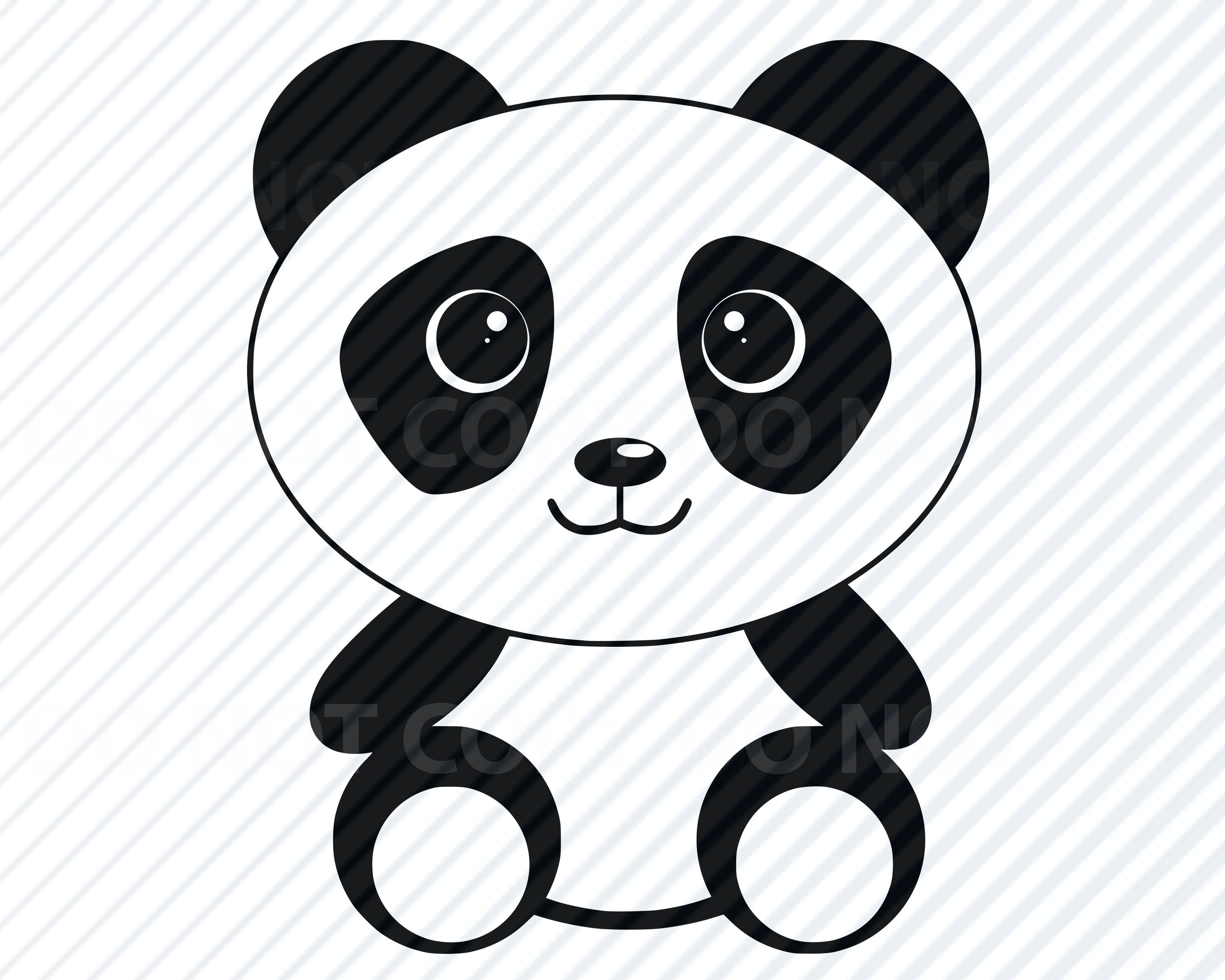 clipart panda vector