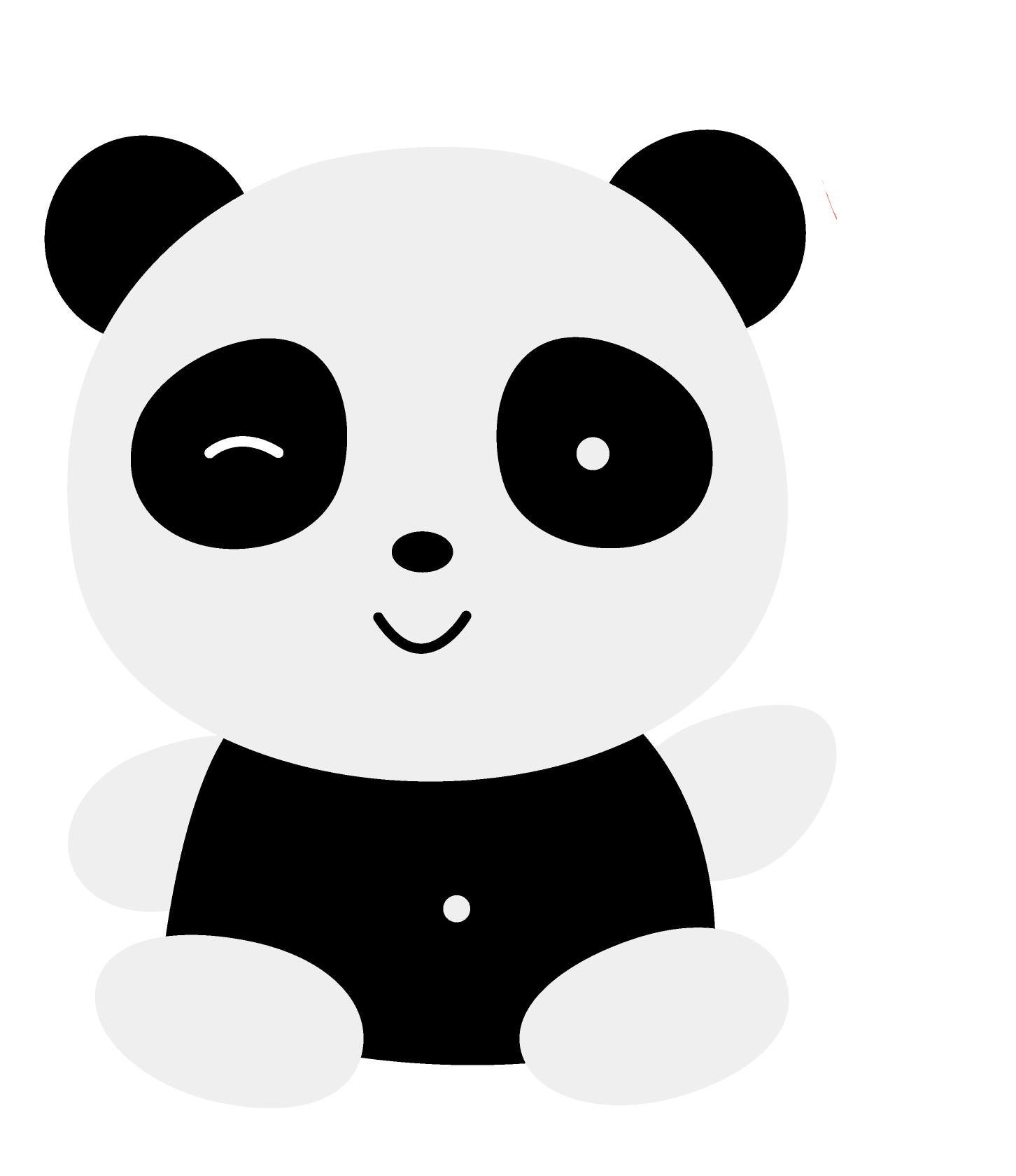 panda clipart 熊猫