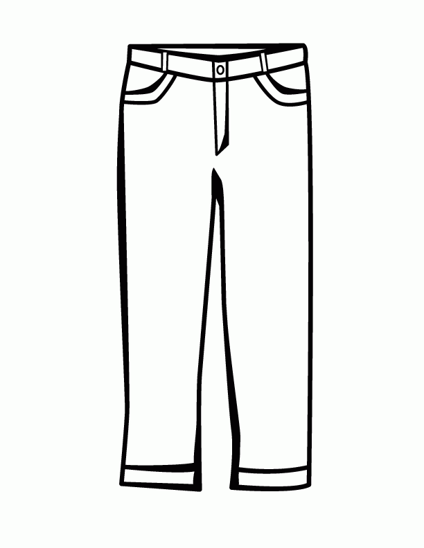 Black and white hd. Pants clipart line art