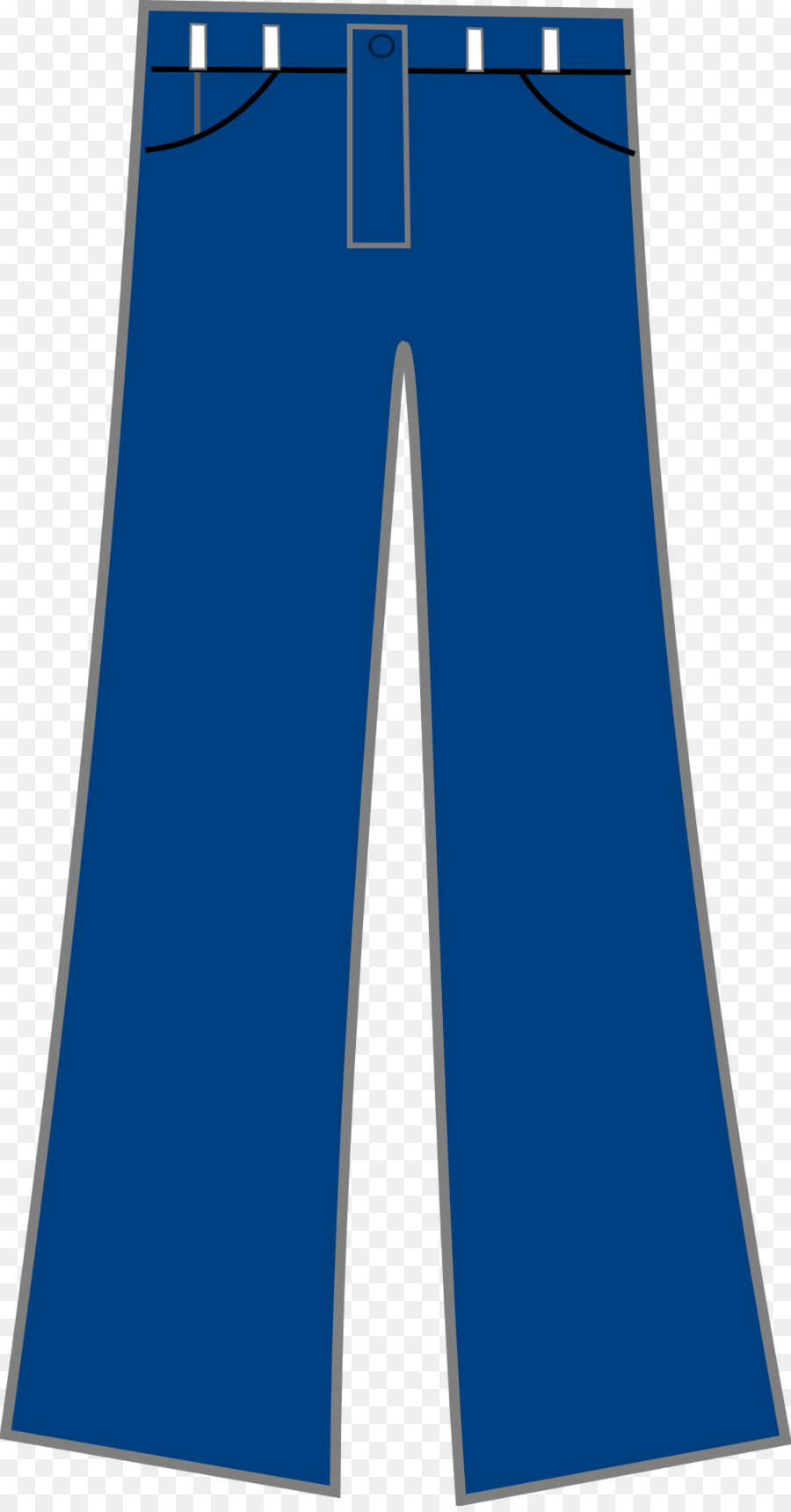 Pants clipart cartoon. Jeans clothing blue transparent