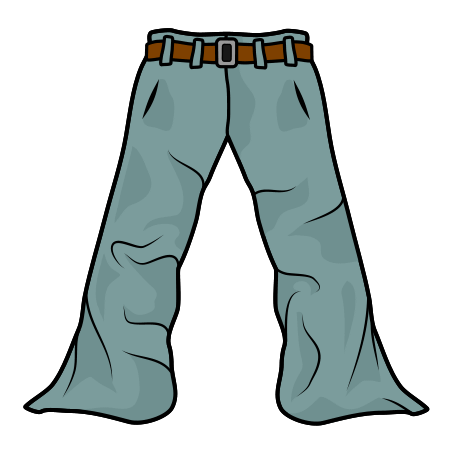 Drawing cartoon . Clipart pants drawn