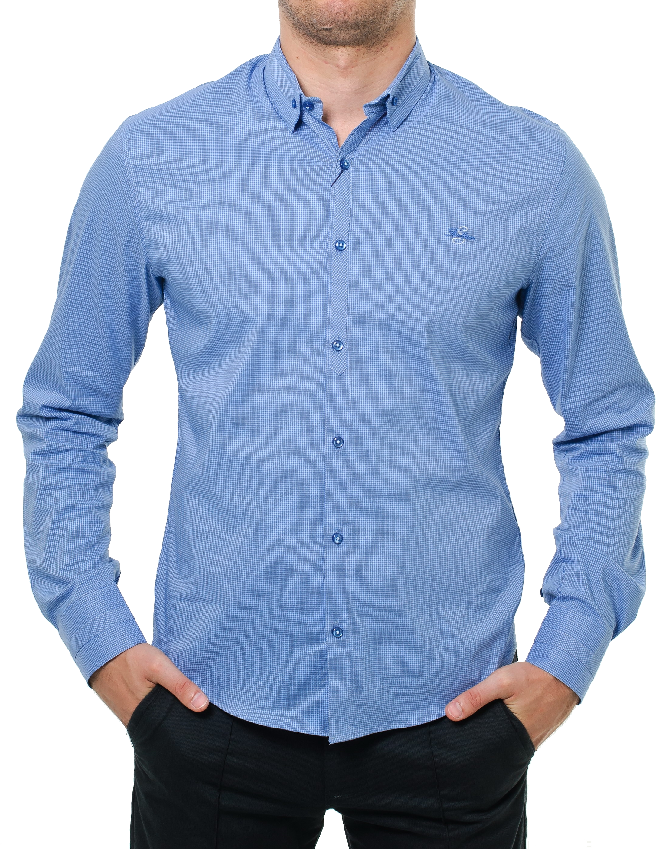 Blue long sleeve png. Shirts clipart button up shirt