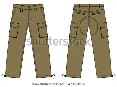 Clipart pants man clipart.  cargo pant clipartlook