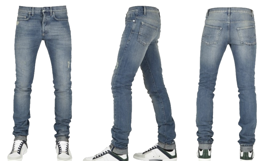 Ten isolated stock photo. Clipart shirt jeans