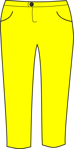 pants clipart yellow pants