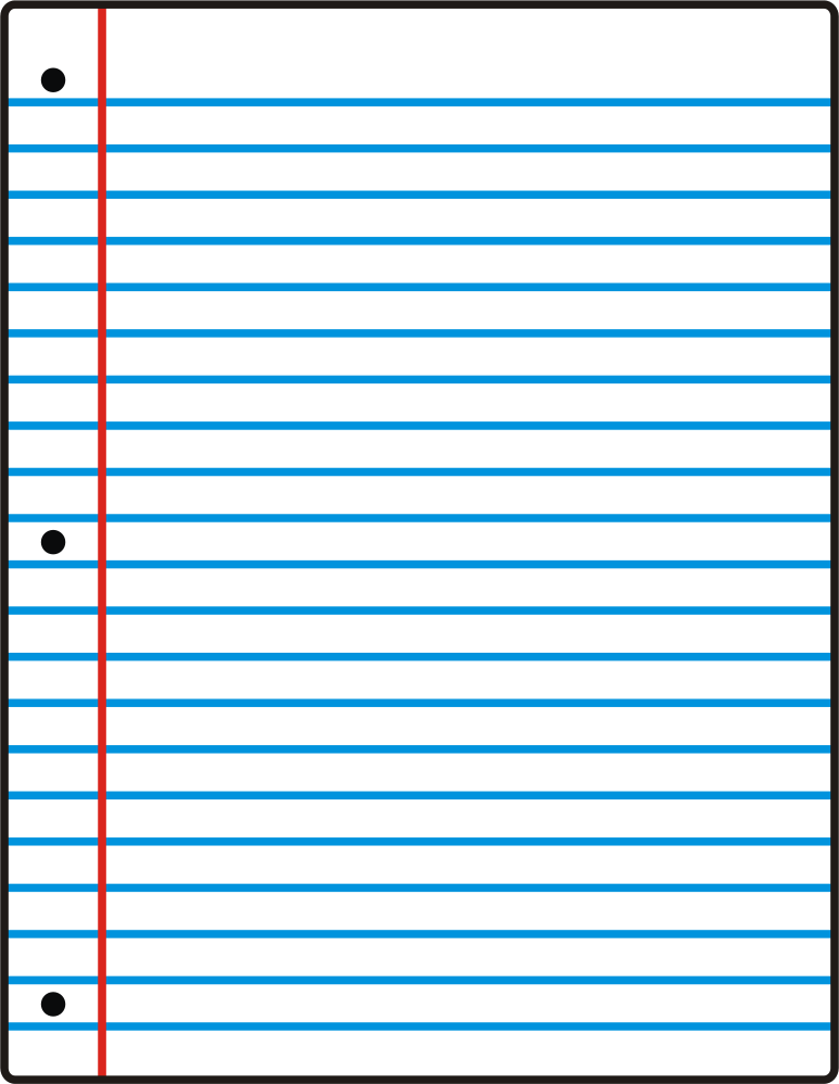 clipboard clipart loose leaf paper