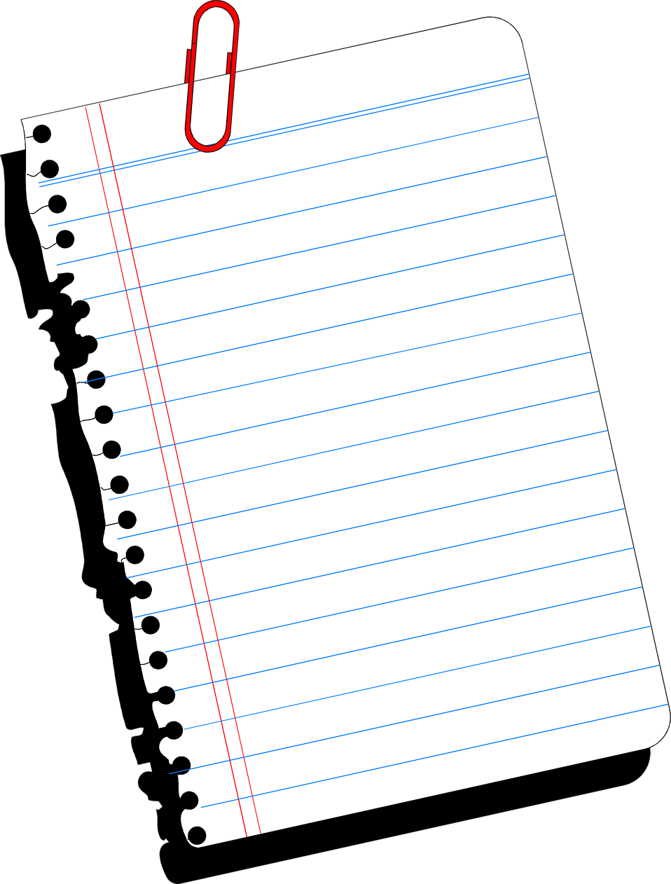 note clipart notebook paper