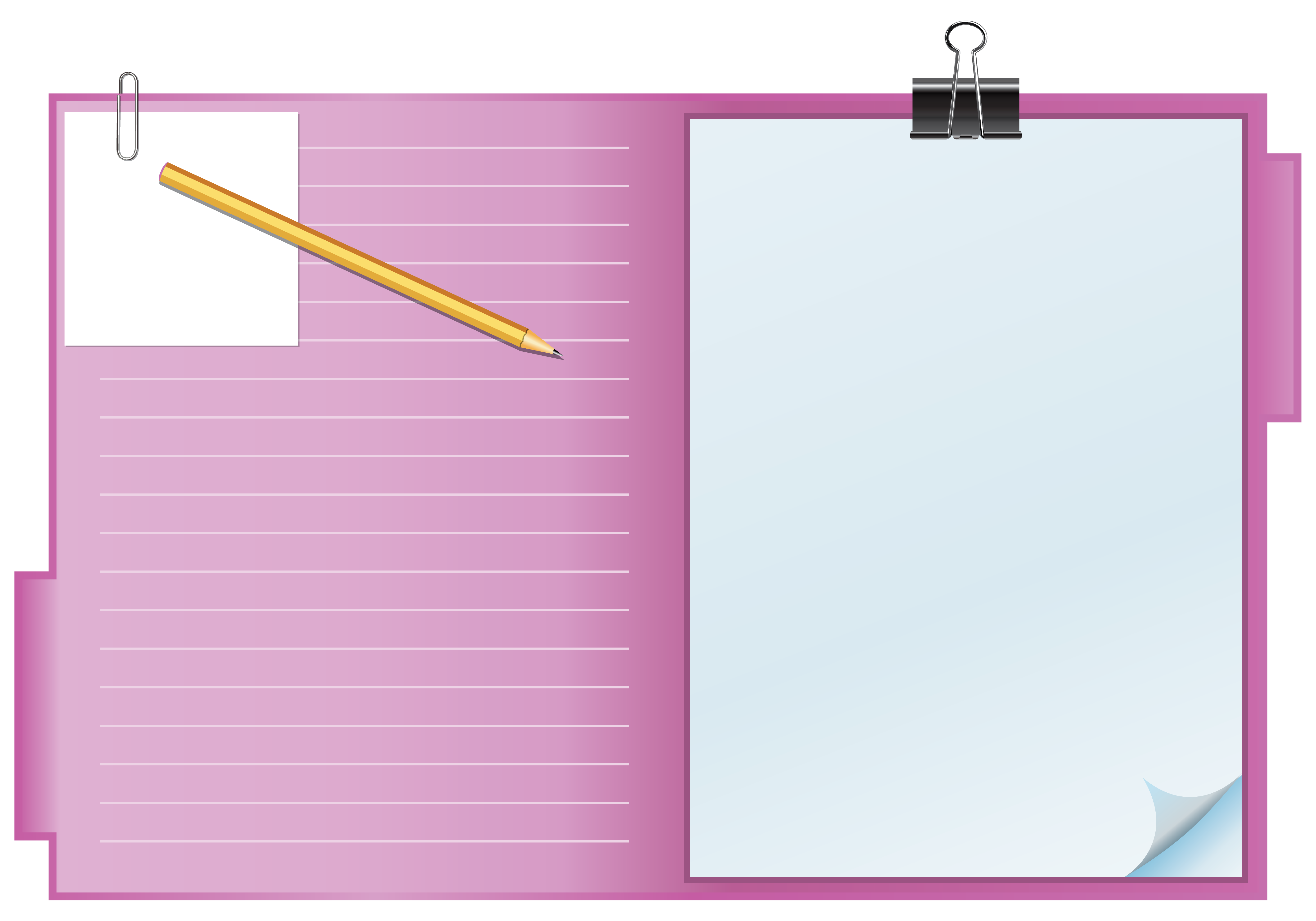  collection of pink. Clipboard clipart cute