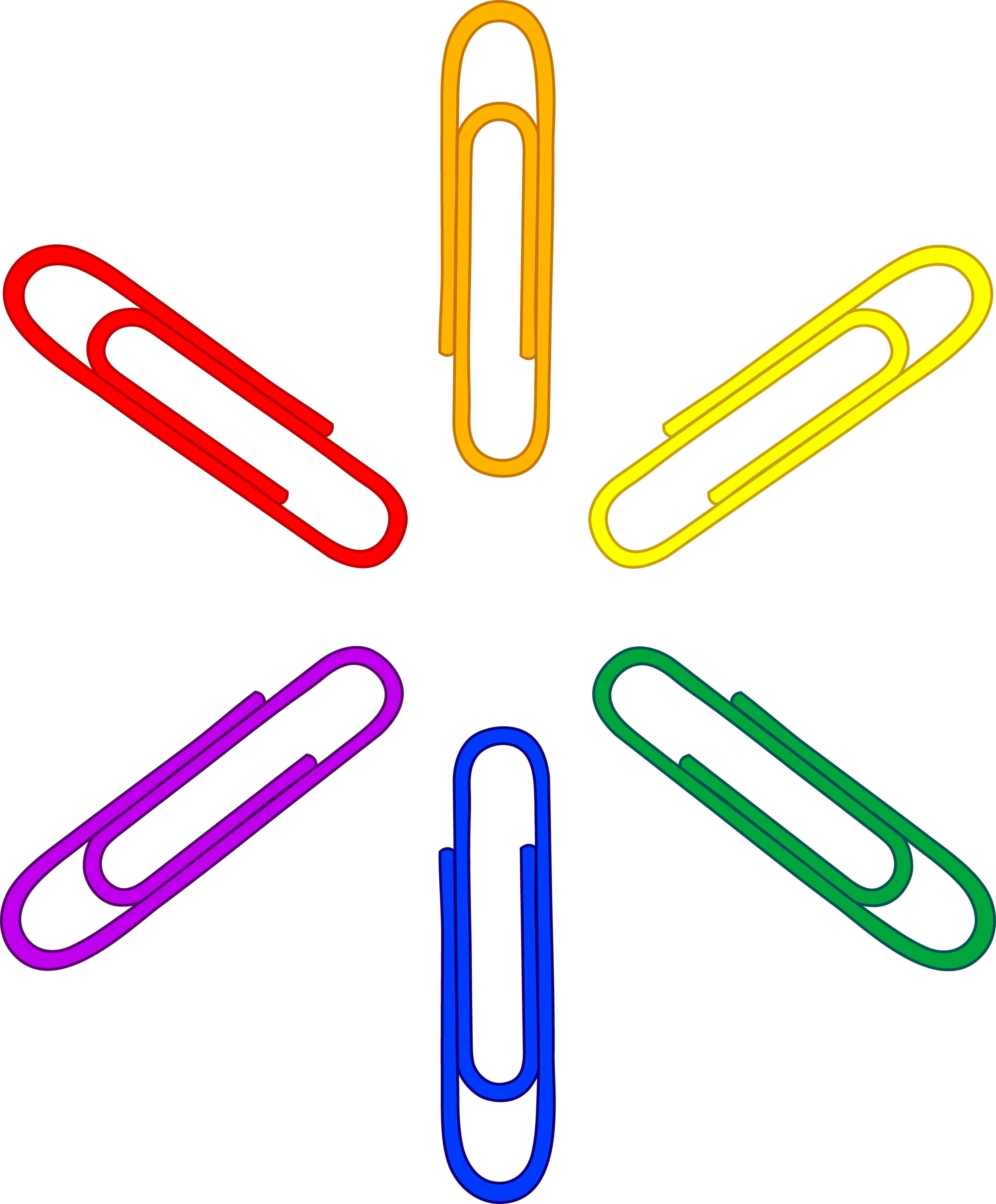Paperclip clipart school material. Rainbow paper clip pattern