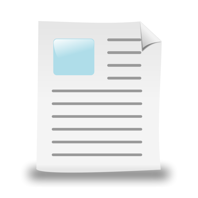clipart paper document