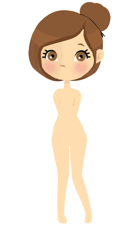 Base de doll by. Clipart paper dolly