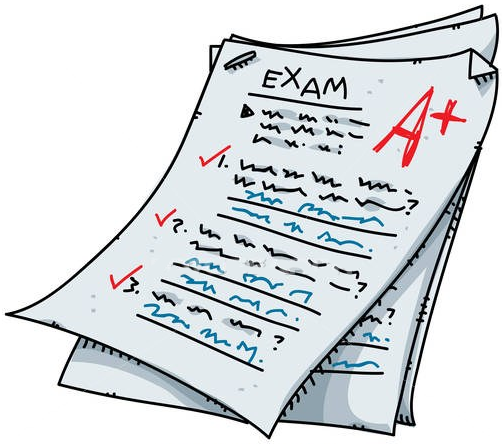 clipart paper exam paper