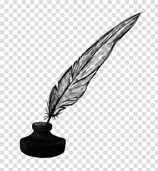 feather clipart pen and ink