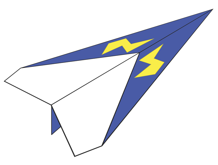 clipart paper jet