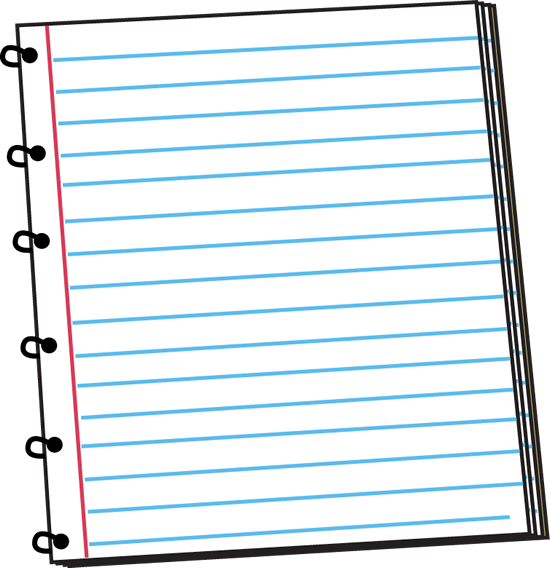 note clipart notebook paper