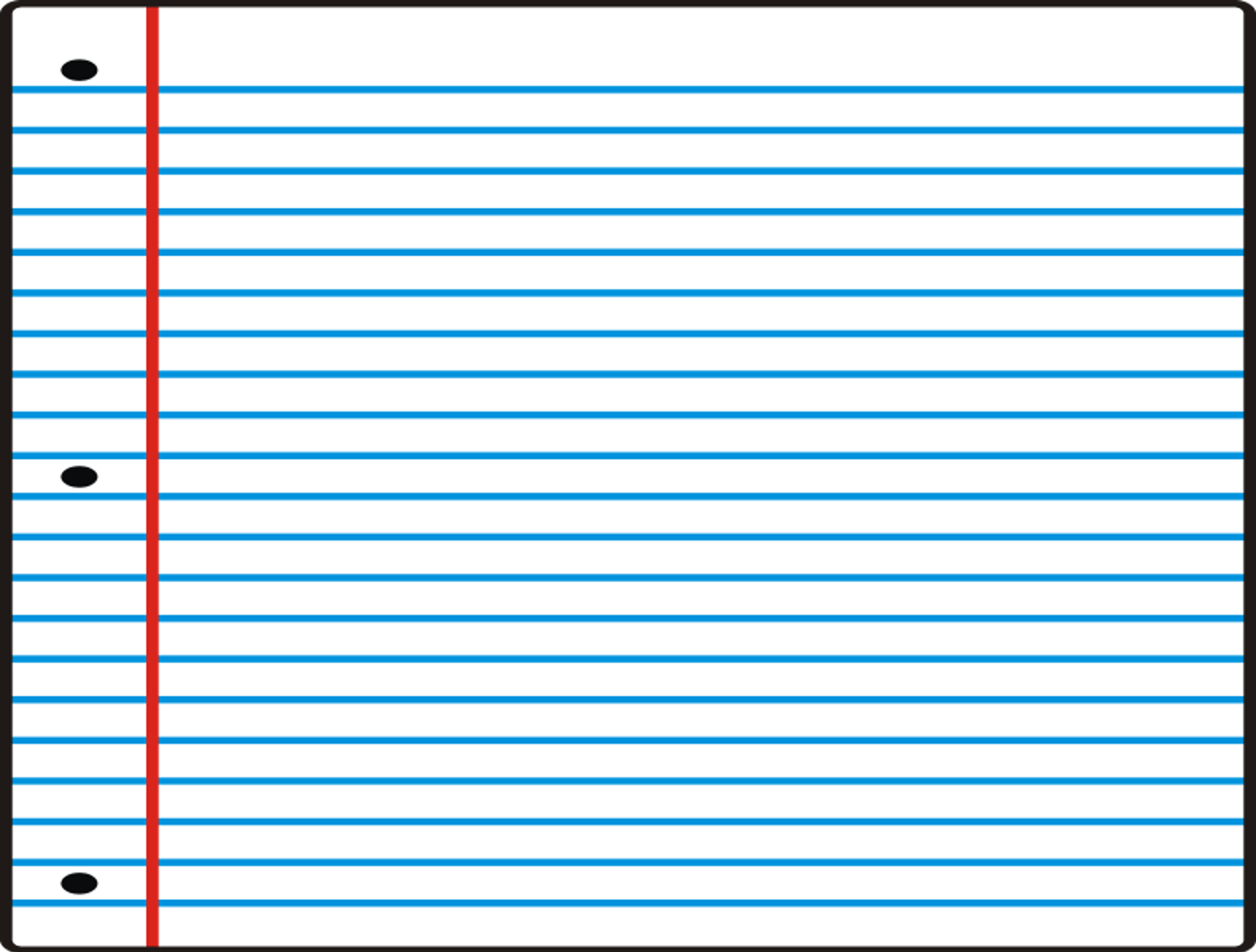 notepad clipart lined