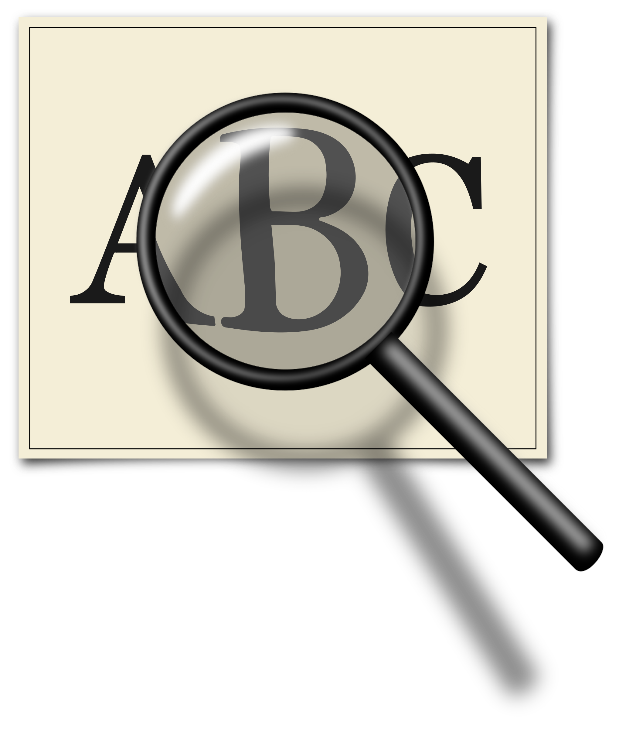 Paper clipart magnifying glass. Big image png