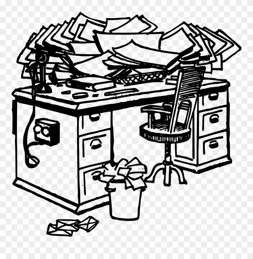 paper clipart messy