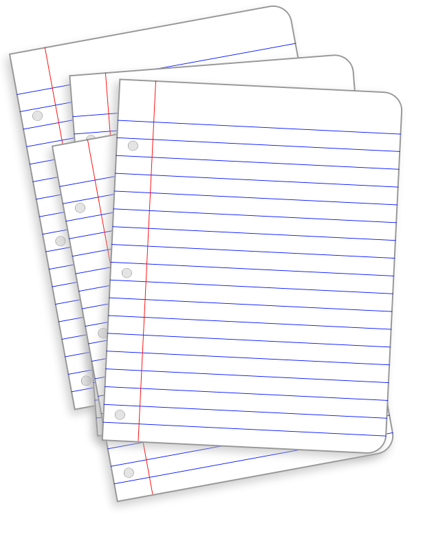 clipart paper notebook