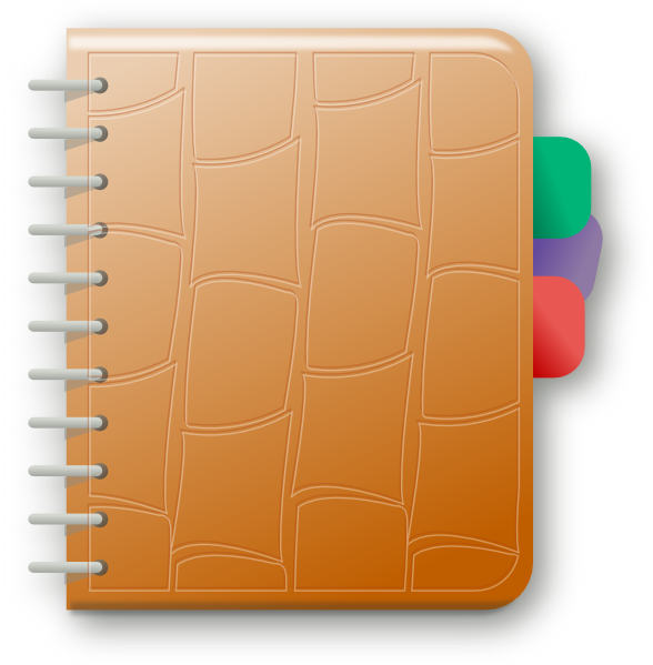 clipart paper notebook