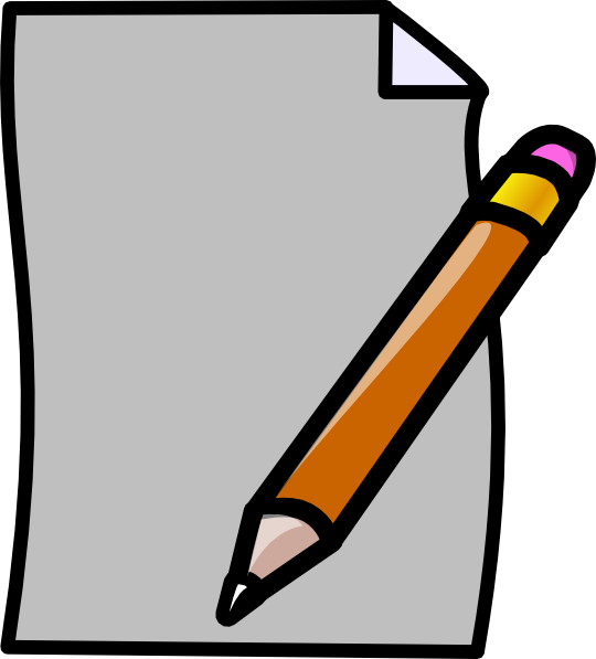 drawing clipart pens and paper