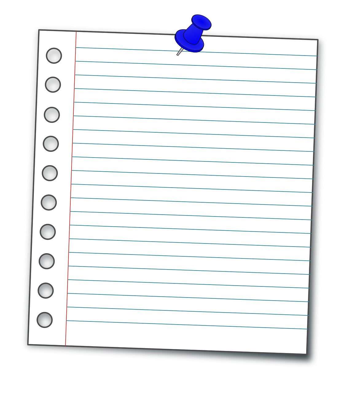 clipart paper ruled paper