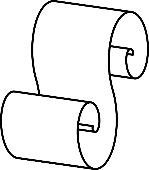 clipart shield scroll