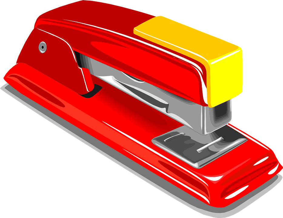 Staple pin making how. Clipart paper stapled
