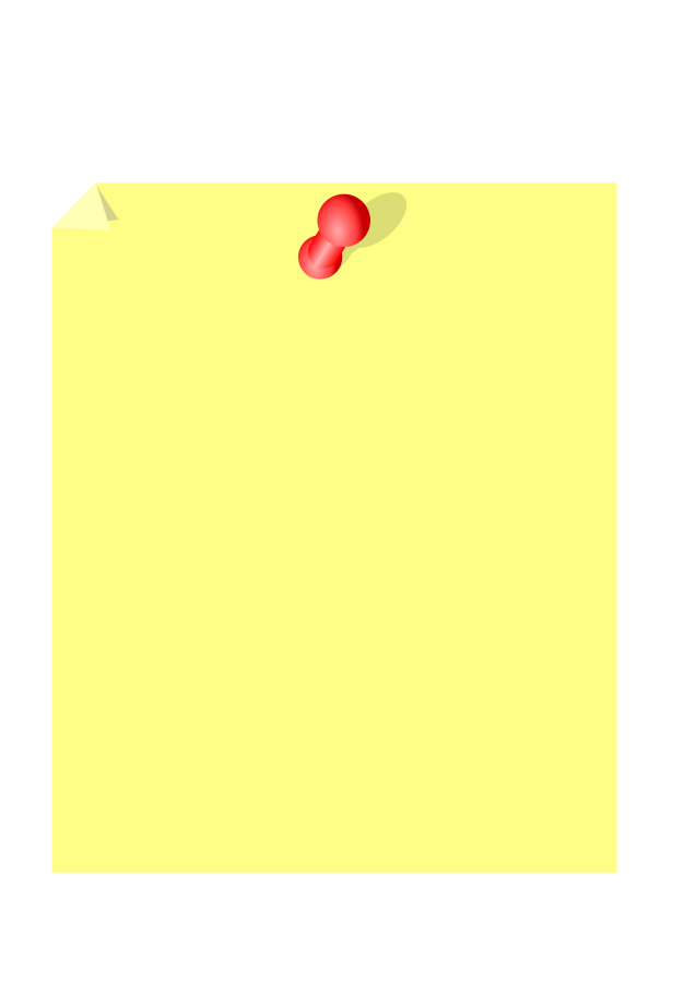 clipart paper sticky note
