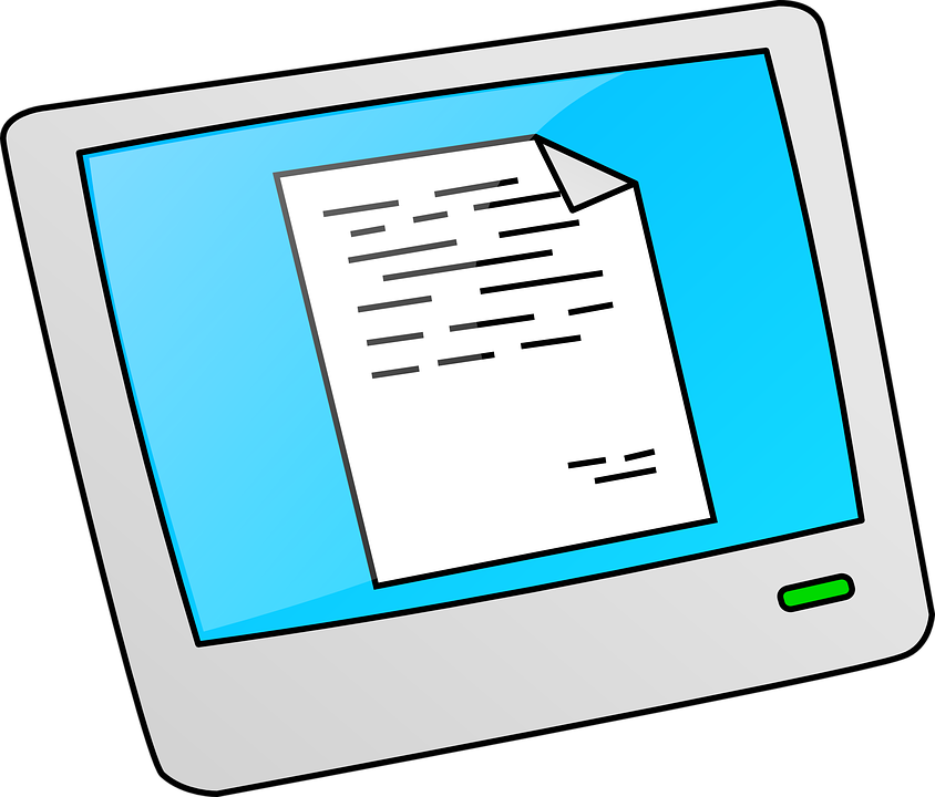 clipart paper tablet
