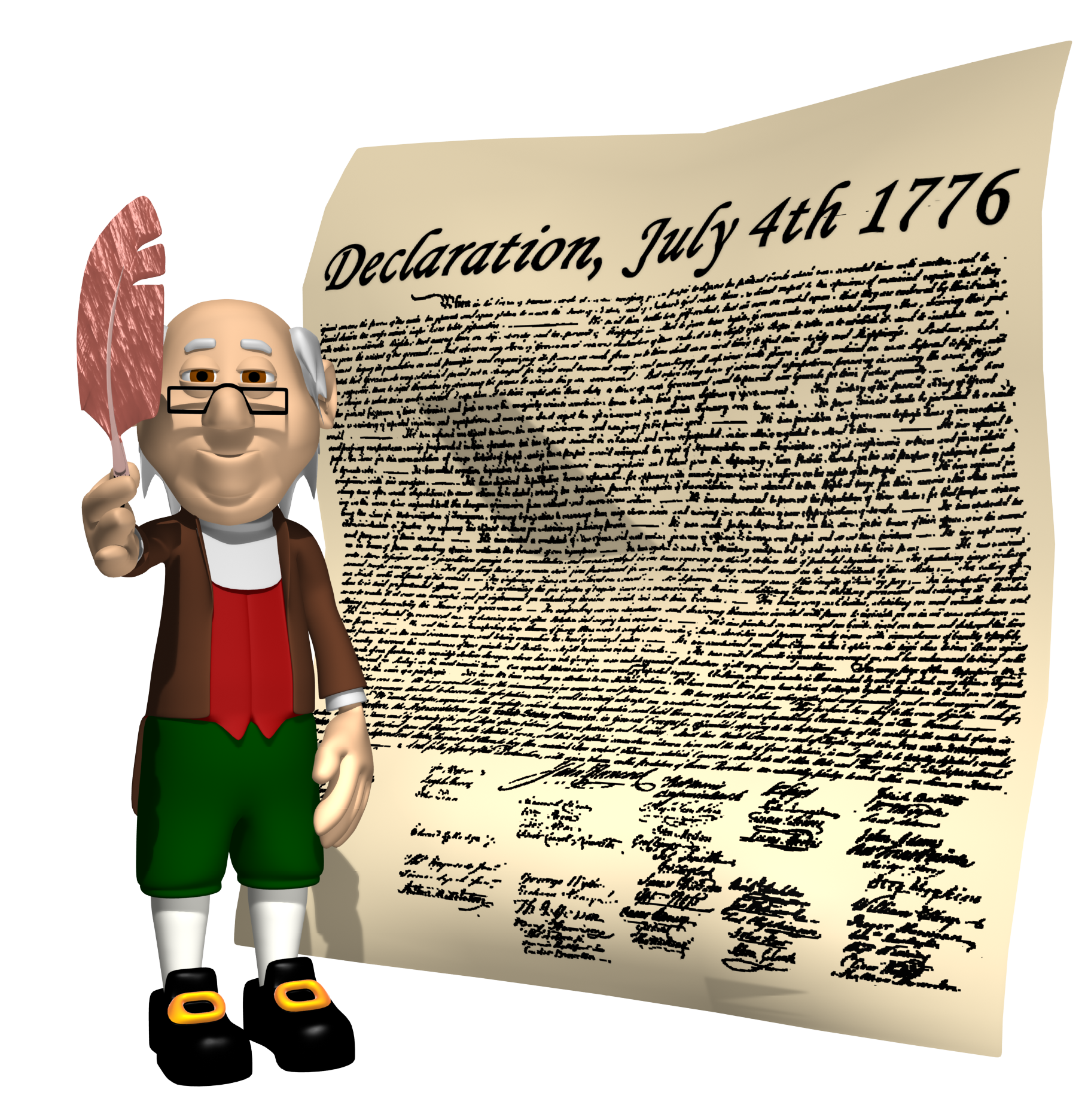 president clipart declaration independence