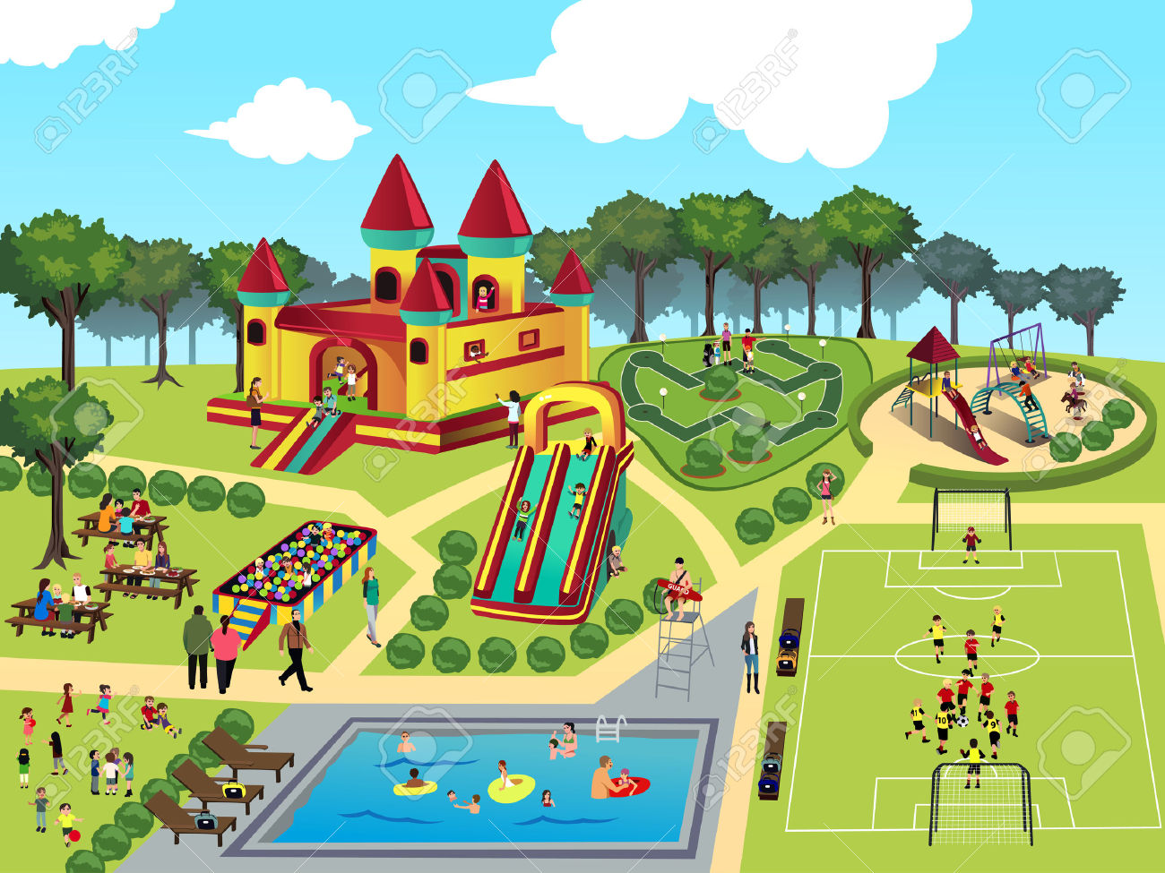playground clipart neighborhood park