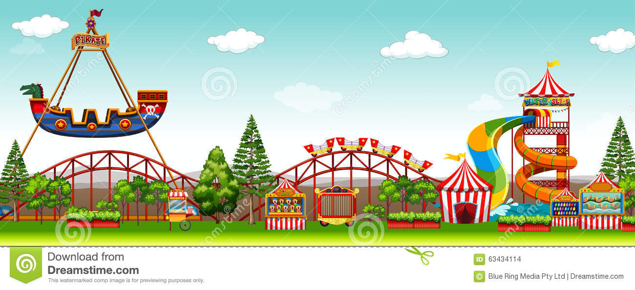 park clipart amusement park